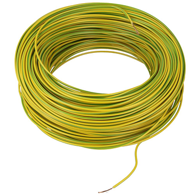 DNK Vodič izolovaný 1 x 1.5 mm² H07V-K - žluto/zelený - 1m