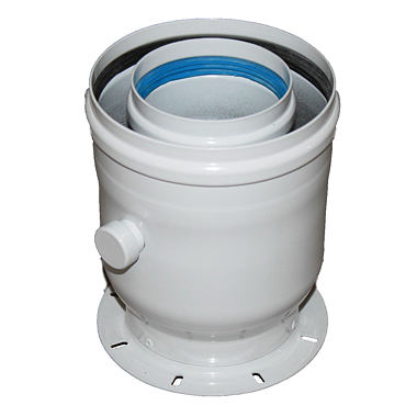 Redukce Al 100/60 - 125/80 mm s přírubou