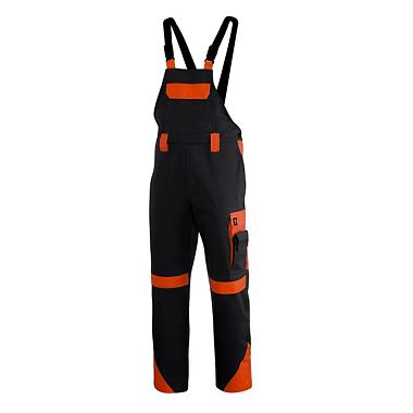 PROCERA kalhoty s laclem černo/oranžová