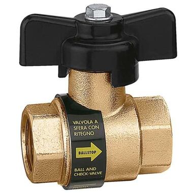 BALLSTOP - Kulový ventil s integrovanou zpětnou klapkou 3/4" 323050