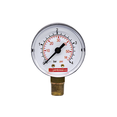 PINTOSSI Manometr s vertikálním připojením 3/8" 4BAR