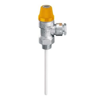 SOLAR - Teplotní a tlakový pojišťovací ventil pro solární systémy 3/4" M x Ø 22 309561