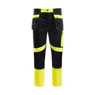 PROCERA kalhoty pracovní do pasu černo/fluo