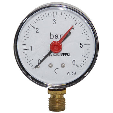 Manometr 80mm 0-6bar 3/8"