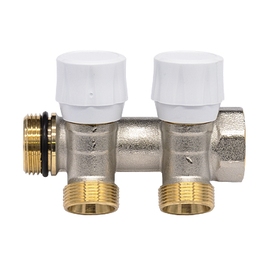 PINTOSSI Rozdělovač lineární modulární se šikmými ventily 3/4"- 24x19