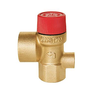 PINTOSSI Ventil pojistný s připojením manometru FF 1/2"x3/4" 2,5BAR